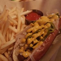 hot dog at Beelman's in Los Angeles
