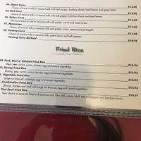 Options make sure to ask your waitress for vegan at Thai House in Yakima