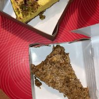 lemon tart and raw apple pie at Peas in Athens