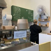 Many options and eco friendly packaging  at Peas in Athens