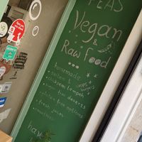 Outside at Peas in Athens