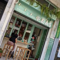 Outside at Peas in Athens