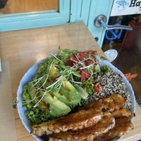 Teriyaki tempeh  at Peas in Athens