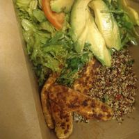 Tempeh teriyaki salad at Peas in Athens