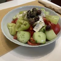 Greek salad  at Peas in Athens