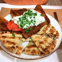 Lentil and peas steaks at Peas in Athens