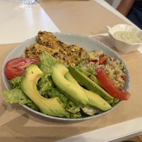 Tempeh Buddha bowl  at Peas in Athens