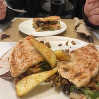 Peas… something! Also delicious! Could have used some extra sauce, but still 10/10  at Peas in Athens