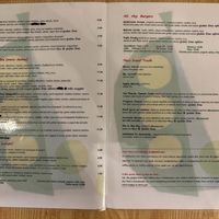 Menu as at August 2024 (food)  at Peas in Athens