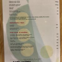 Menu as at August 2024 (drinks)  at Peas in Athens