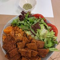 Buddha Bowl with Seitan at Peas in Athens