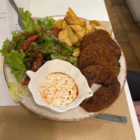 Steak plate at Peas in Athens