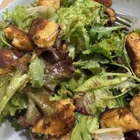 Tempeh salad (chickpea tempeh made fresh)   at Peas in Athens