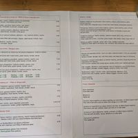 menu at Peas in Athens