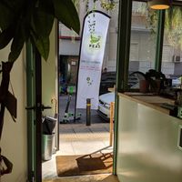 view to outside at Peas in Athens