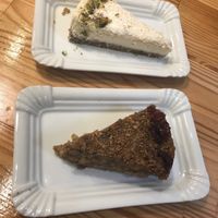 Raw cakes  at Peas in Athens