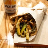 Seitan gyros at Peas in Athens