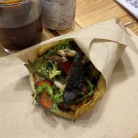 Mushroom Souvlaki  at Peas in Athens