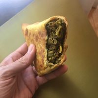 Vegan empanada at Julia's Empanadas in Washington