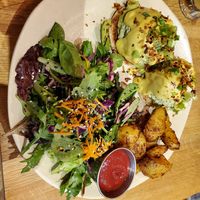 Eggs Benedict at Hello 123 in Toronto