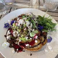 Zesty smashed avocado at Nature Cafe/Bar in Frankston