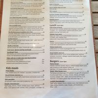 Menu April 2023 at Nature Cafe/Bar in Frankston