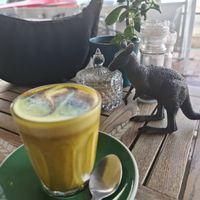 Turmeric latte at Nature Cafe/Bar in Frankston