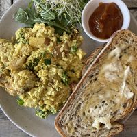 Scrambled tofu   at Nature Cafe/Bar in Frankston