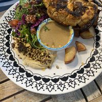 Cauliflower steak   at Nature Cafe/Bar in Frankston
