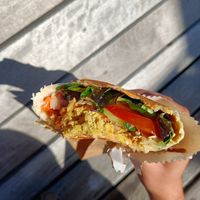 Falafel wrap at Nature Cafe/Bar in Frankston