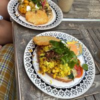 Avo smash and chorizo chilli scram  at Nature Cafe/Bar in Frankston