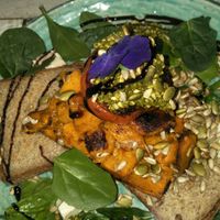 smashed pumpkin, vegan fetta and more at Nature Cafe/Bar in Frankston