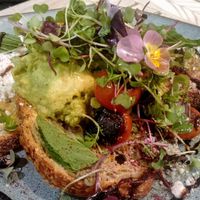Smashed avo at Nature Cafe/Bar in Frankston