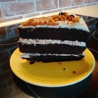 Chocolate and Biscoff cake at The Happy Teapot in Worthing