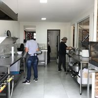 Pristine kitchen at Shiva Cozinha Vegana in Florianopolis