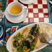 Malaysian curry with tofu at Boulder Dushanbe Teahouse in Boulder