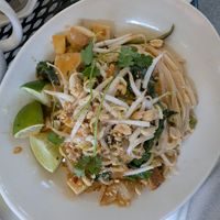 Vegan Spicy Peanut Noodles at Boulder Dushanbe Teahouse in Boulder