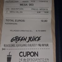 Hay menu apto para veganos! at Fruit' n co Vitamina Bar in Gran Canaria