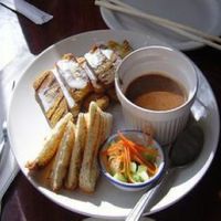 tofu peanut satay at Noodle Time in Seattle