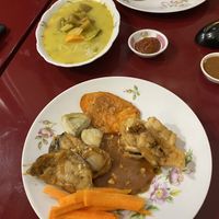 Fried tofu, tempura and soup at Restaurant Pékin in Nice