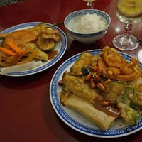 Appetizers from the buffet at Restaurant Pékin in Nice