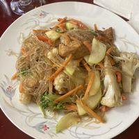 J’ai choisi les légumes, les nouilles, et le tofu pour mon wok   at Restaurant Pékin in Nice
