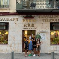 The shop and owner  at Restaurant Pékin in Nice