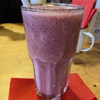 Blueberry and flaxseed smoothie   at The Barn in Scorton
