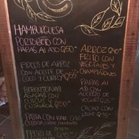 Daily menu at Maracuya in Flores