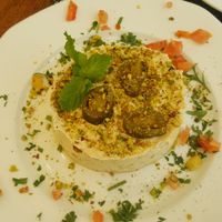 Spicy hummus at Farid in Dakar