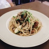 White truffle linguine at Mirror and Vegan Concept in Hong Kong Island