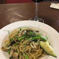 Truffle Mushroom Linguini at Mirror and Vegan Concept in Hong Kong Island