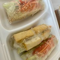 Summer rolls  at Bang Tofu in Bratislava