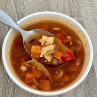 Hot and sour soup  at Bang Tofu in Bratislava